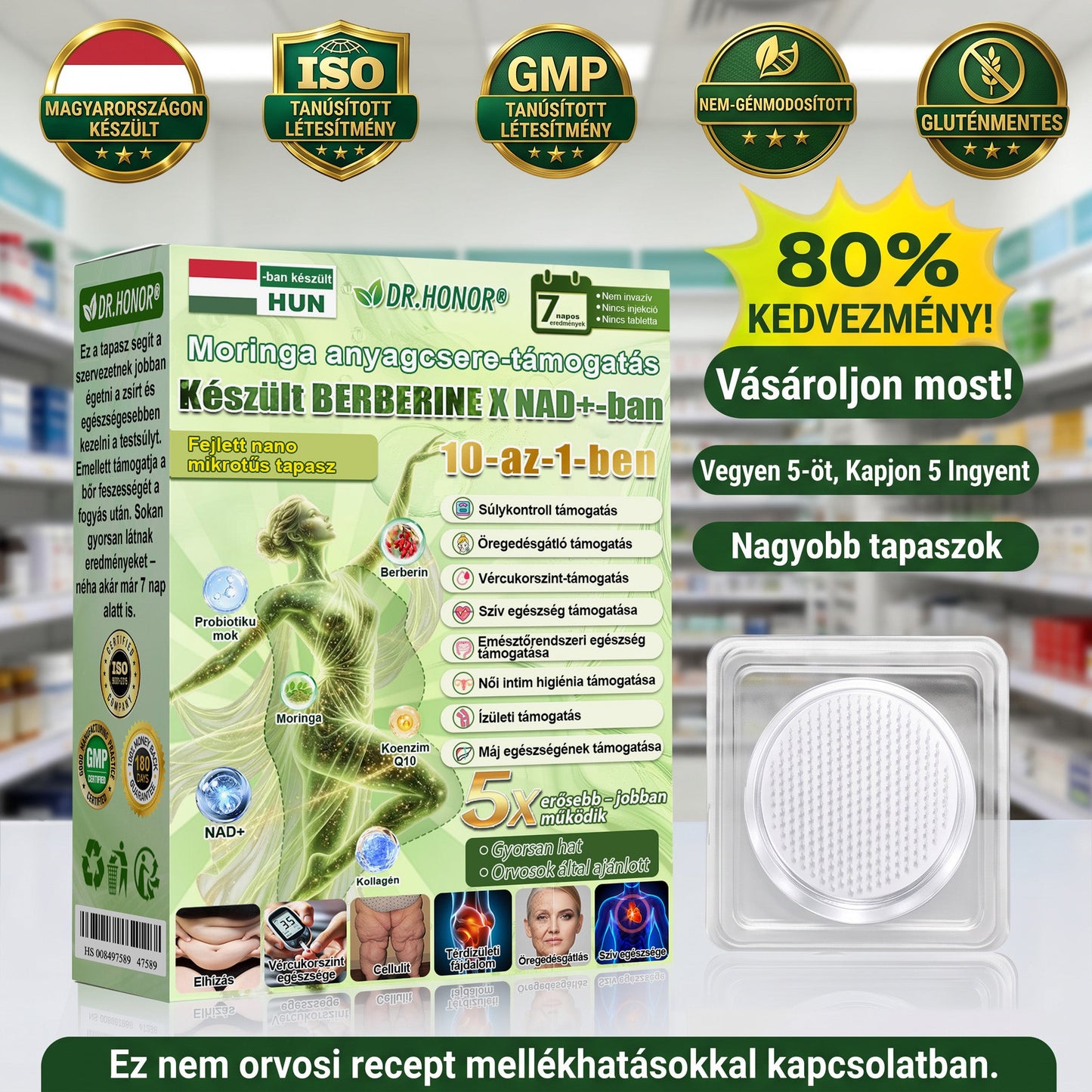 𝐃𝐑.𝐇𝐎𝐍𝐎𝐑® Csak 5 doboz maradt! Extra 30% kedvezményt biztosítunk! Formálja testét és őrizze meg egészségét. Ha most lemarad, csak jövő évben lesz újabb lehetősége.